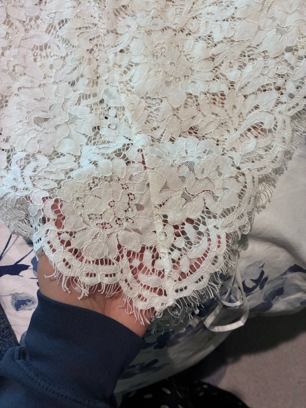 Lulus “One Wish” White Lace Midi Dress |S | Romantic Bridal/Occasion - Picture 10 of 11